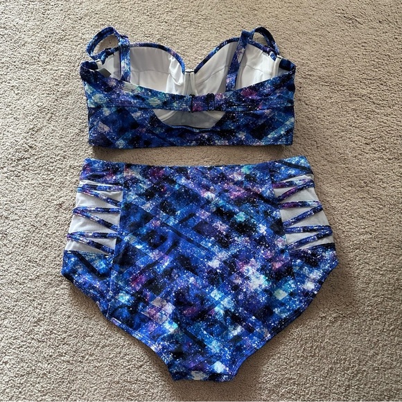 NWOT Torrid Vixen Underwire Push-Up Swimsuit Bikini Set High Waist Bottoms 1X - Picture 8 of 11